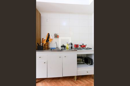 Cozinha de kitnet/studio à venda com 1 quarto, 28m² em Ferreira, São Paulo