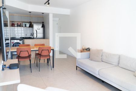 Sala e Cozinha de apartamento para alugar com 1 quarto, 50m² em Santa Cecília, São Paulo