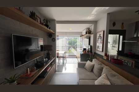 Sala de TV de apartamento para alugar com 1 quarto, 67m² em Jardim Vera Cruz, São Paulo
