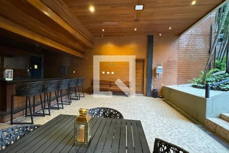 Apartamento à venda com 55m², 1 quarto e 1 vagaChurrasqueira