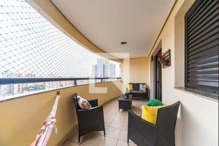 Varanda da Sala de apartamento para alugar com 3 quartos, 143m² em Vila Assunção, Santo André