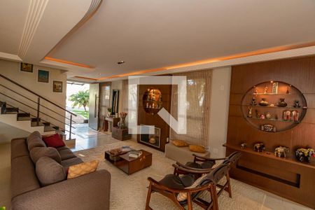 Sala de Estar/Lareiera de casa de condomínio à venda com 4 quartos, 520m² em Loteamento Alphaville Campinas, Campinas