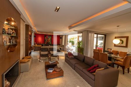 Sala de Estar/Lareiera de casa de condomínio à venda com 4 quartos, 520m² em Loteamento Alphaville Campinas, Campinas