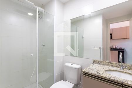 Banheiro de kitnet/studio para alugar com 1 quarto, 24m² em Vila Olímpia, São Paulo