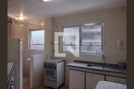 Cozinha de apartamento para alugar com 1 quarto, 70m² em Vila Caiçara, Praia Grande