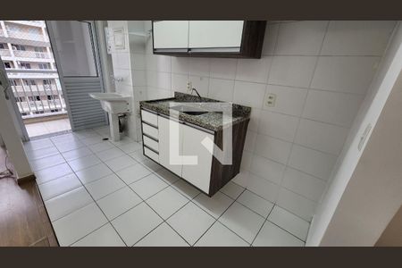 Cozinha de apartamento para alugar com 1 quarto, 49m² em Vila Mathias, Santos