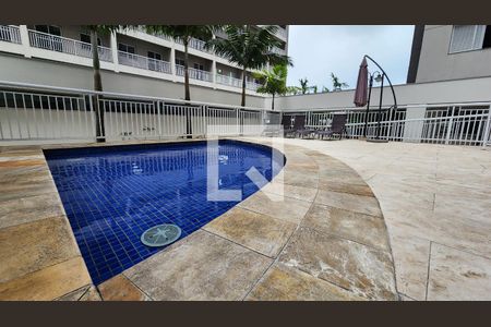 Área comum - Piscina de apartamento para alugar com 1 quarto, 49m² em Vila Mathias, Santos