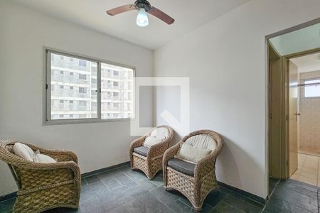 Sala de apartamento para alugar com 1 quarto, 44m² em Balneario Cidade Atlantica, Guarujá