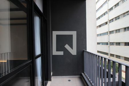 Studio à venda com 28m², 1 quarto e sem vagaVaranda