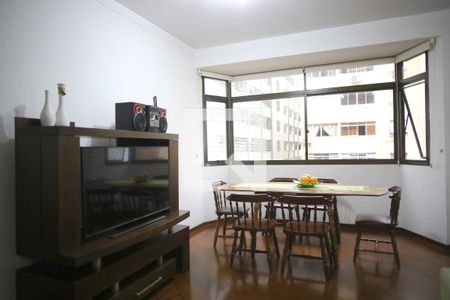 Sala de Estar e Jantar de apartamento para alugar com 3 quartos, 123m² em Boqueirão, Santos
