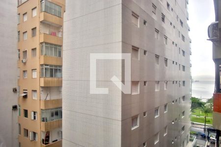 Vista da Sala de Estar e Jantar de apartamento para alugar com 3 quartos, 123m² em Boqueirão, Santos