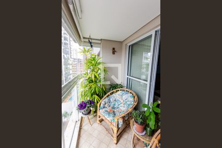 Varanda de apartamento à venda com 3 quartos, 121m² em Jardim, Santo André