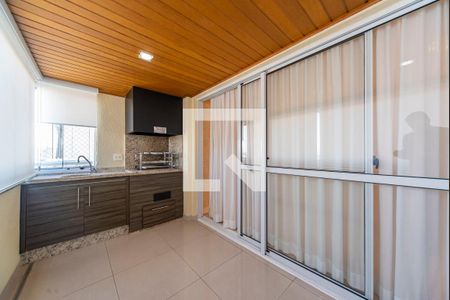 Varanda Gourmet de apartamento à venda com 3 quartos, 128m² em Centro, Santo André