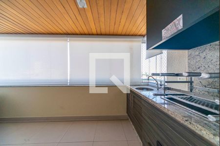 Varanda Gourmet de apartamento à venda com 3 quartos, 128m² em Centro, Santo André