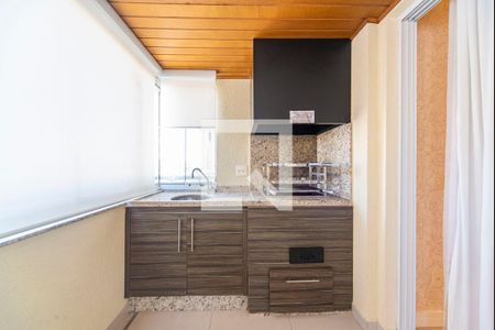 Varanda Gourmet de apartamento à venda com 3 quartos, 128m² em Centro, Santo André
