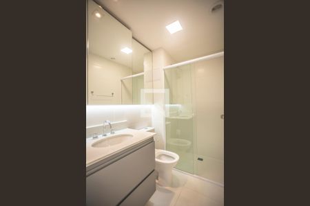 Banheiro de kitnet/studio à venda com 1 quarto, 25m² em Vila Clementino, São Paulo