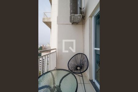 Varanda da Sala de apartamento à venda com 1 quarto, 50m² em Vila Andrade, São Paulo