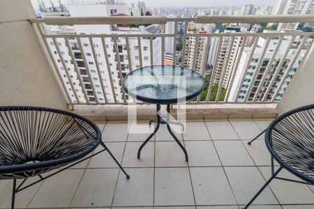 Varanda da Sala de apartamento à venda com 1 quarto, 50m² em Vila Andrade, São Paulo