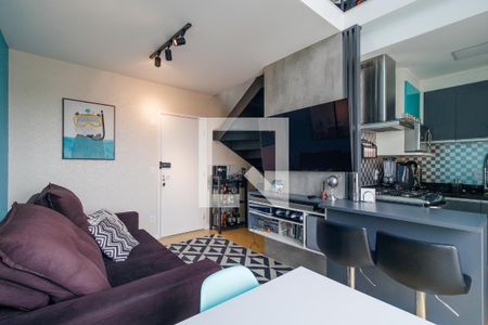 Sala de apartamento à venda com 1 quarto, 50m² em Vila Andrade, São Paulo