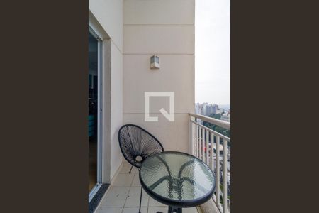 Varanda da Sala de apartamento à venda com 1 quarto, 50m² em Vila Andrade, São Paulo