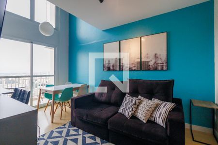 Sala de apartamento à venda com 1 quarto, 50m² em Vila Andrade, São Paulo