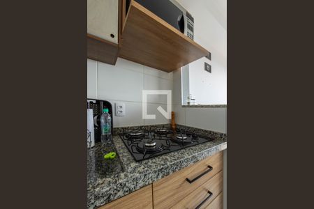 Cozinha  de apartamento à venda com 1 quarto, 27m² em Jardim Planalto, São Paulo
