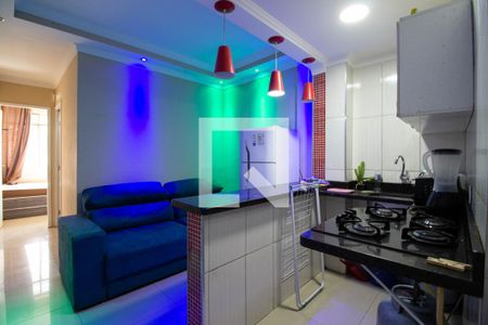 Sala - Cozinha de apartamento à venda com 2 quartos, 45m² em Liberdade, São Paulo