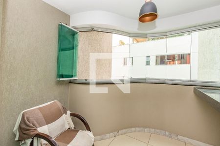 Varanda da Sala de apartamento à venda com 3 quartos, 80m² em Grajaú, Belo Horizonte