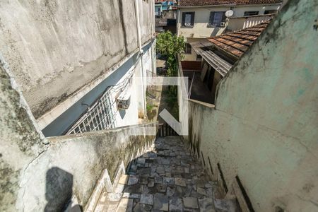 Varanda da Sala - Escada de acesso de casa à venda com 2 quartos, 50m² em Olaria, Rio de Janeiro