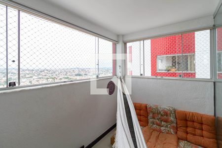 Varanda da sala  de apartamento à venda com 3 quartos, 81m² em Manacás, Belo Horizonte