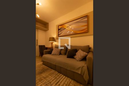 Detalhe da sala de apartamento para alugar com 1 quarto, 40m² em Leblon, Rio de Janeiro