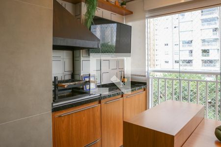 Varanda Gourmet de apartamento à venda com 3 quartos, 76m² em Vila Romana, São Paulo