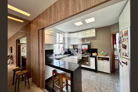 Sala/Cozinha de apartamento à venda com 4 quartos, 147m² em Luxemburgo, Belo Horizonte