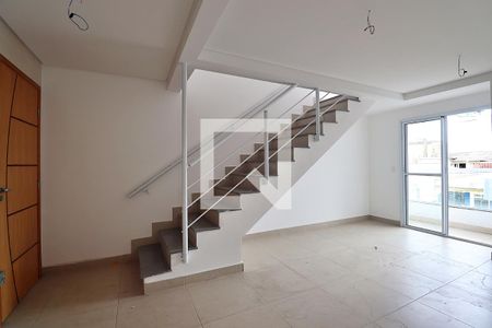 Sala de apartamento à venda com 2 quartos, 108m² em Vila Alto de Santo Andre, Santo André