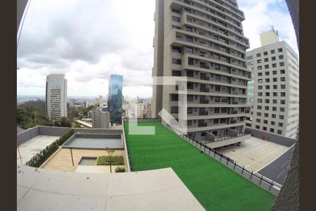 Vista da varanda da sala de apartamento à venda com 2 quartos, 73m² em Vila da Serra, Belo Horizonte