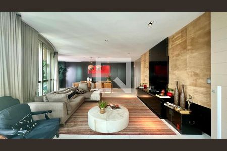 sala de apartamento à venda com 4 quartos, 240m² em Belvedere, Belo Horizonte