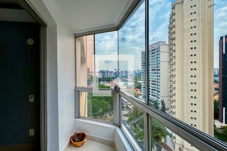 Sala de apartamento para alugar com 2 quartos, 69m² em Indianópolis, São Paulo