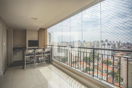 Varanda Gourmet de apartamento à venda com 2 quartos, 110m² em Chácara Inglesa, São Paulo