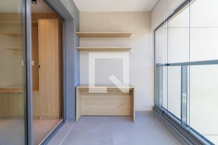 Sala - Varanda de apartamento à venda com 1 quarto, 43m² em Santo Amaro, São Paulo