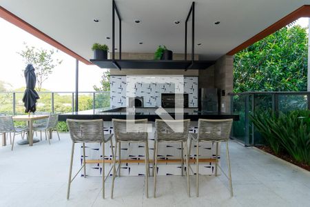 Apartamento à venda com 45m², 1 quarto e 1 vagaChurrasqueira