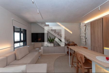 Sala de apartamento à venda com 1 quarto, 88m² em Pompeia, São Paulo