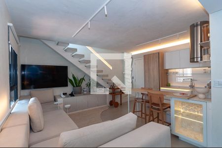 Sala de apartamento à venda com 1 quarto, 88m² em Pompeia, São Paulo