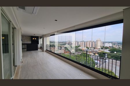Varanda gourmet de apartamento à venda com 4 quartos, 296m² em Anhangabaú, Jundiaí