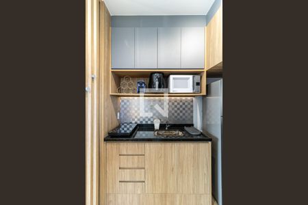 Cozinha de kitnet/studio à venda com 1 quarto, 26m² em Consolação, São Paulo