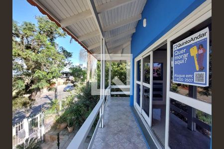 Casa para alugar com 350m², 3 quartos e 4 vagasPlaca instalada na Sacada da Casa