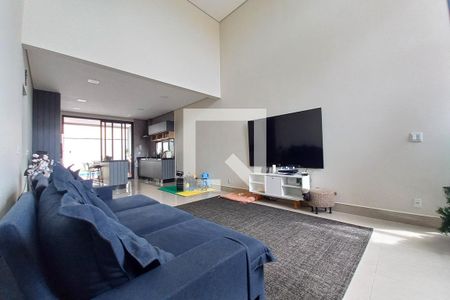 Sala de casa de condomínio para alugar com 3 quartos, 200m² em Swiss Park, Campinas