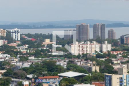 Vista da sala de casa de condomínio à venda com 4 quartos, 305m² em Nonoai, Porto Alegre