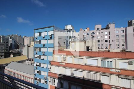 Vista da Sacada de apartamento à venda com 1 quarto, 30m² em Centro Histórico, Porto Alegre
