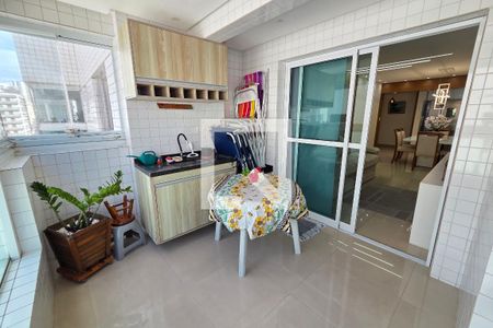 Varanda da Sala de apartamento para alugar com 3 quartos, 118m² em Aviação, Praia Grande