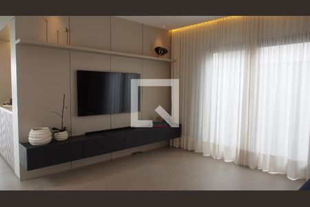 Sala de casa de condomínio à venda com 4 quartos, 460m² em Loteamento Brisas do Lago, Jundiaí